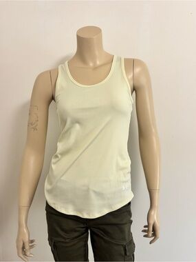 Under Armour Women's Pale Yellow Ribbed Tank
